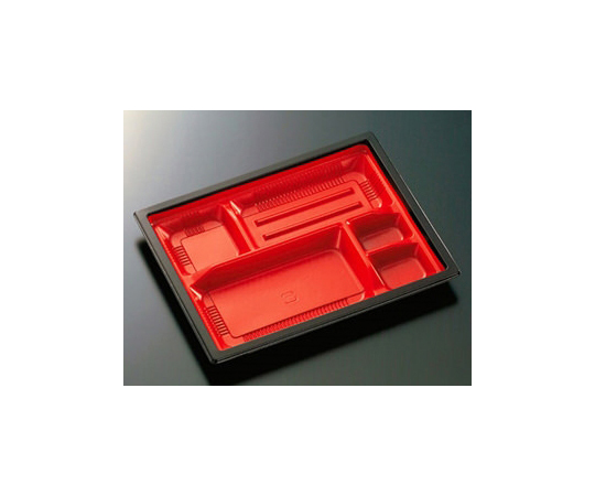 弁当容器 CT WF-24A-27 赤黒-BK 身 600枚画像