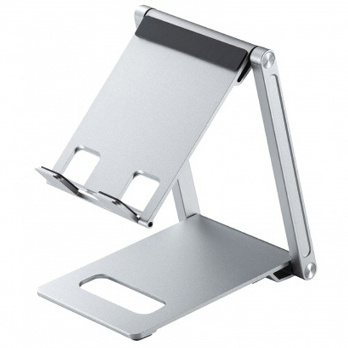 ﾀﾌﾞﾚｯﾄ･ｽﾏｰﾄﾌｫﾝ用薄型ｱﾙﾐｽﾀﾝﾄﾞ(角度･高さ調整ﾀｲﾌﾟ) 1個