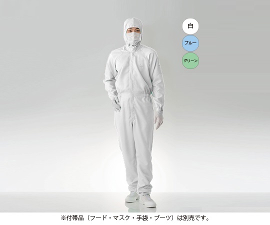 クリーンルーム用ツナギ服 白 L画像