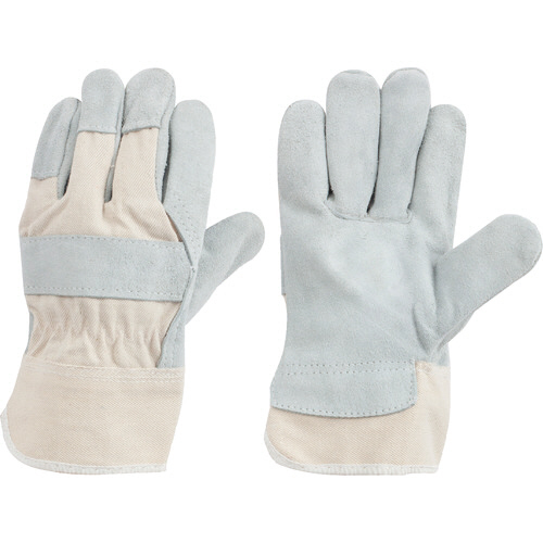 牛床革 K-100(帆布革手) ｸﾞﾚｰ 1双画像