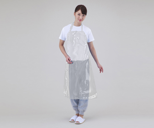 防水カラーエプロン　（クリア）画像