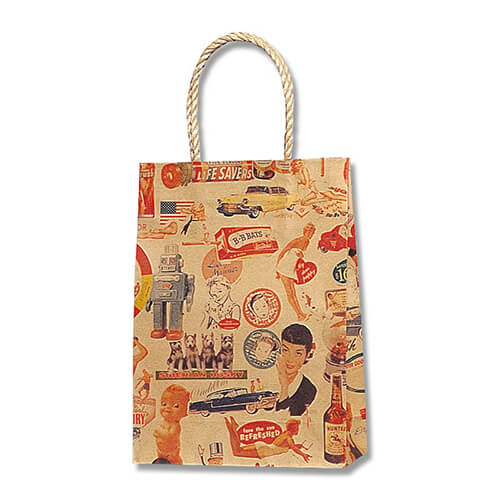 手提げ紙袋（キスミー・口折丸紐・幅180×マチ70×高さ250mm）画像