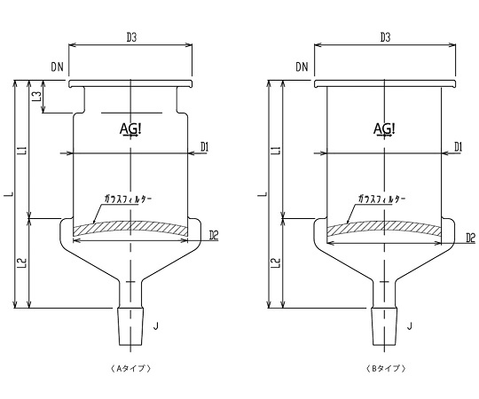 大型セパラブフナーロート(摺付) 2000mL 細孔並目画像