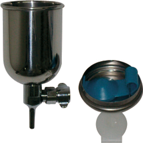 ｽﾃﾝﾚｽ製脚付き重力式ｶｯﾌﾟ 250ml 1個