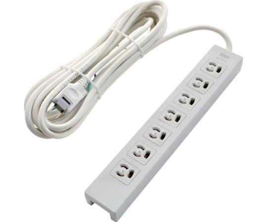 電源タップ　3P抜け止め7個口　3M　アース/マグネット付画像