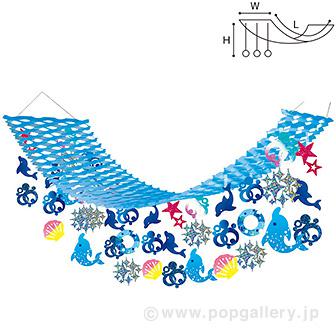 スプラッシュイルカプリーツハンガー画像