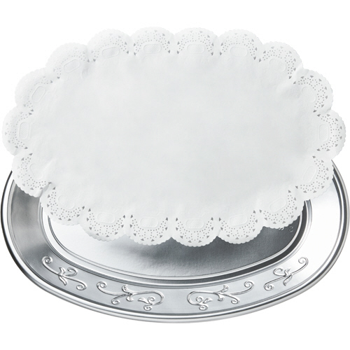 ﾊﾟｰﾃｨｰﾌﾟﾚｰﾄ ﾚｰｽﾍﾟｰﾊﾟｰ付 大 1ﾊﾟｯｸ(2枚)画像