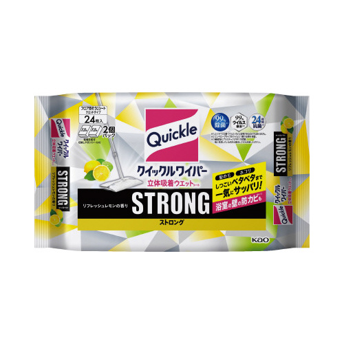 クイックル立体吸着Ｗストロングレモン２４枚×１０画像