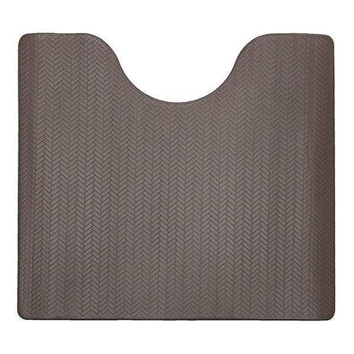 トイレマット 55×60cm ズボラトイレマット PVC トイレ マット ブラウン画像