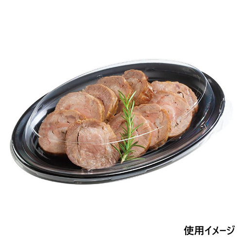 中央化学 軽食容器 CT 沙楽 M27-18 BK 本体画像