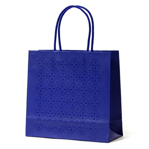 紙手提袋 ST バンピーフラワー ロイヤルブルー パックタケヤマ [ケース販売]画像