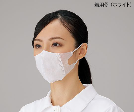 3層立体メリットマスクプラス　ホワイト　50枚入画像