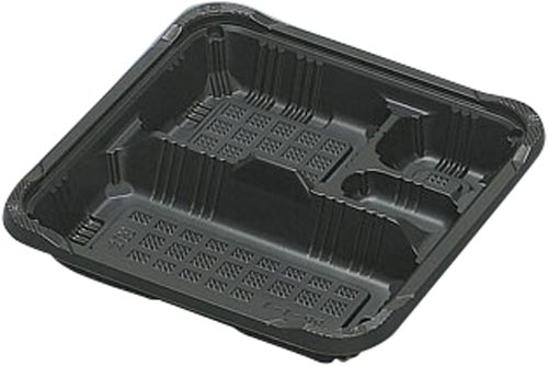 憩いＲＰ－１－１Ｈ黒Ｅ本体耐熱弁当容器５０枚