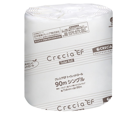クレシアEFトイレットロール （シングル・芯有りタイプ）1箱（1巻×80袋入）画像