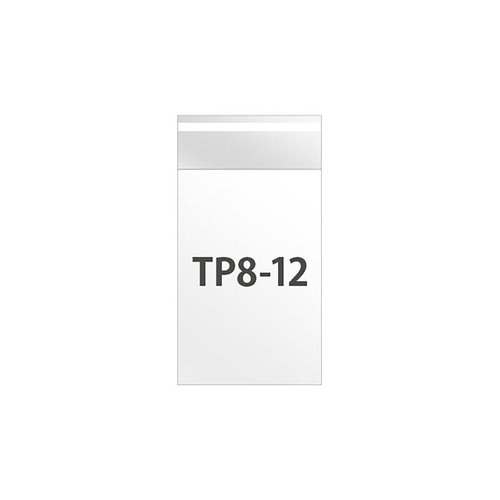 TP8-12 テープ付OPP袋80mm×120mm(100枚) ヘッズ画像