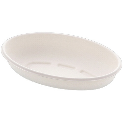 HEIKO 紙皿 バガスペーパーウェア 業務用 カレー皿 550mL ホワイト 1パック(50枚)画像