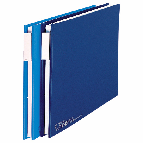 ﾃﾞｰﾀﾌｧｲﾙ ﾊﾞｰｽﾄﾀｲﾌﾟ ﾚﾀｰ式とじ具 T11×Y15 1000枚収容 青 1冊画像