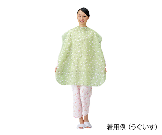 食事前掛（超はっ水）　《和柄うさぎ》うぐいす画像