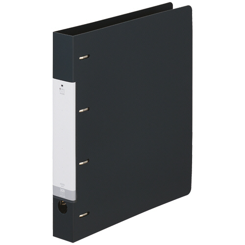 ﾘｸｴｽﾄ D型ﾘﾝｸﾞﾌｧｲﾙ A4ﾀﾃ 4穴 300枚収容 30mmとじ 背幅41mm 黒 1冊