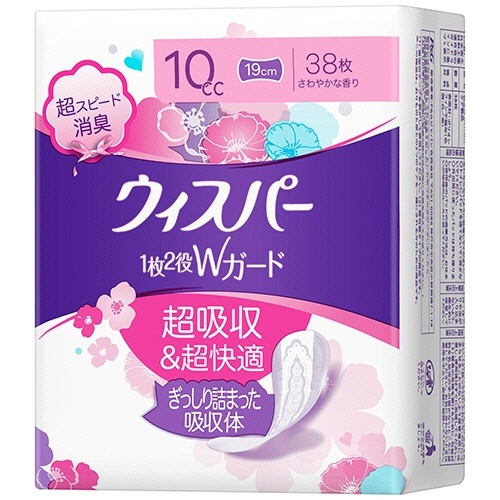 ウィスパー1枚2役Wガード　10cc　1パック(38枚)画像
