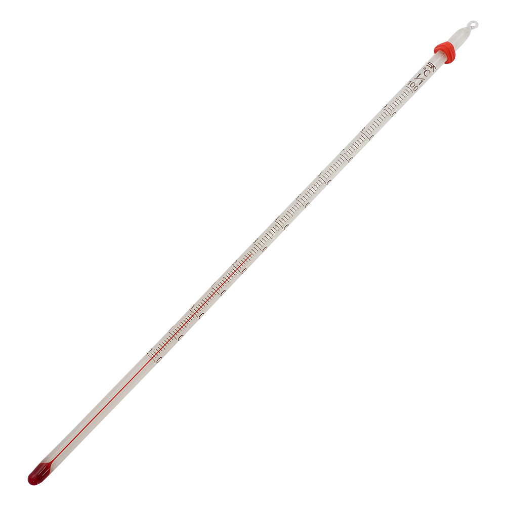 赤液棒状温度計　-20～100℃