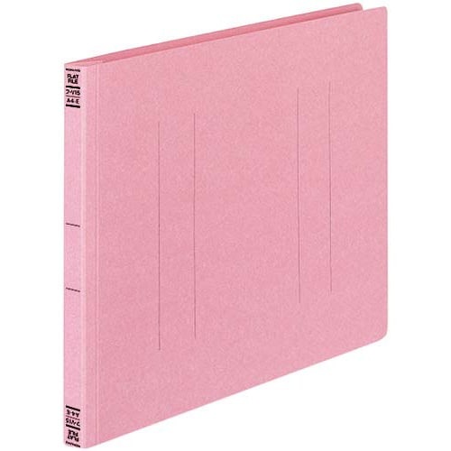 フラットファイルＶ樹脂とじ具　Ａ４横　桃　１０冊画像