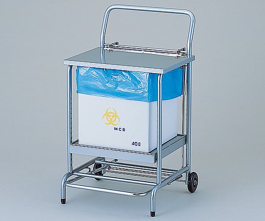 ダンボール用スタンド　フタ付　シルバー