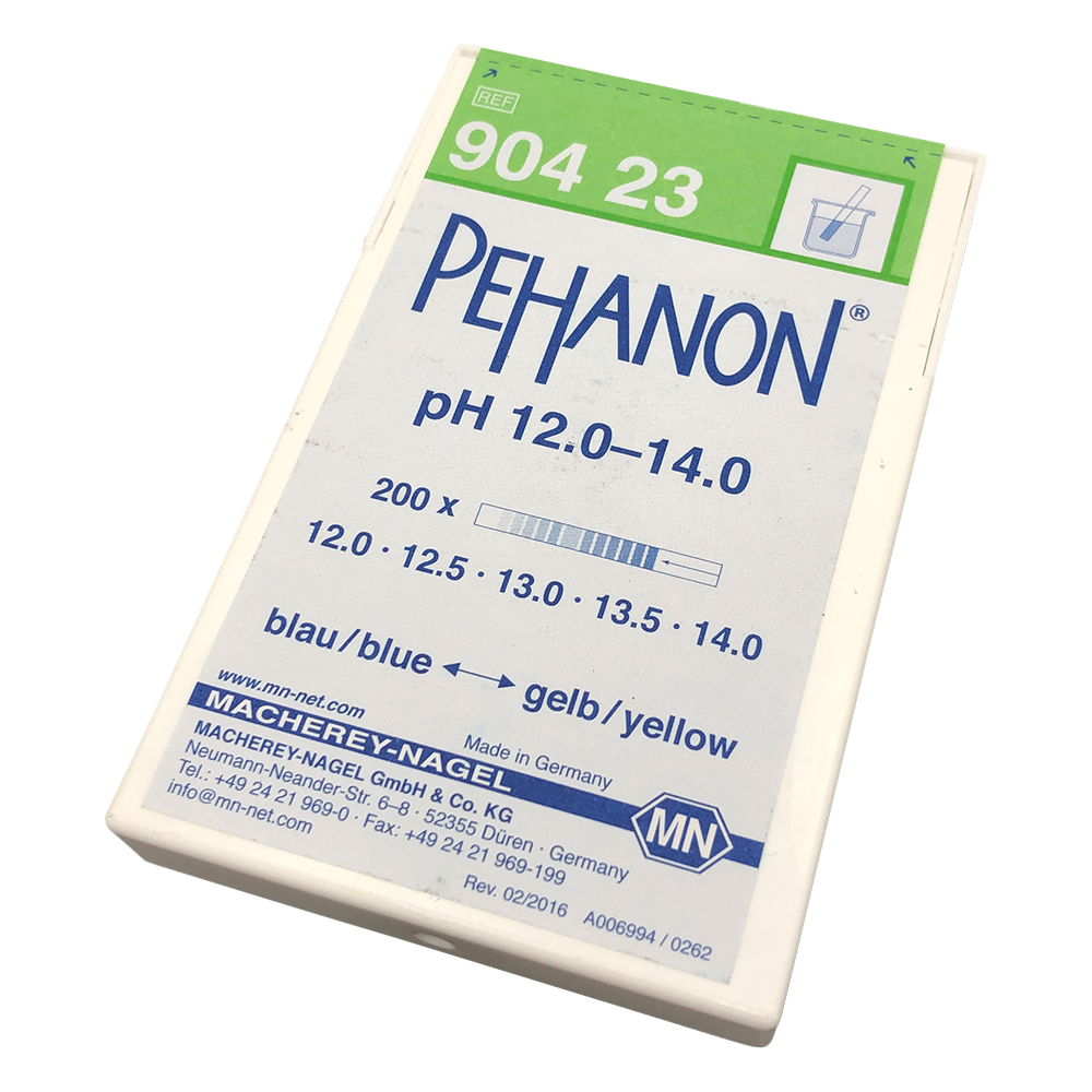 ストライプpH試験紙（PEHANON） pH12-14 1箱（200枚入）画像