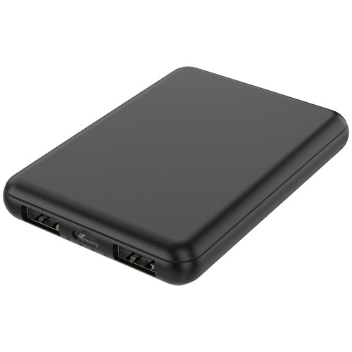 モバイルバッテリー(PP袋) 5000mAh ブラック 1個