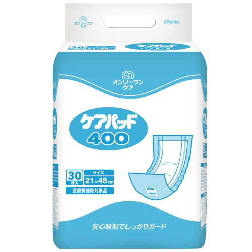 ｵﾝﾘｰﾜﾝｹｱ ｹｱﾊﾟｯﾄﾞ400 1ｾｯﾄ(300枚:30枚×10ﾊﾟｯｸ)画像