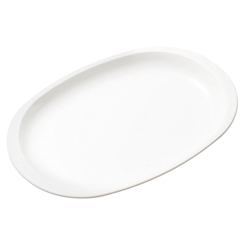 食器 No.1707W ポリプロ小判皿 (ホワイト) エンテック画像