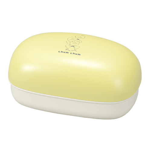 弁当箱　1段　300ml　chum　chum　おにぎりパンケース　イエロー画像