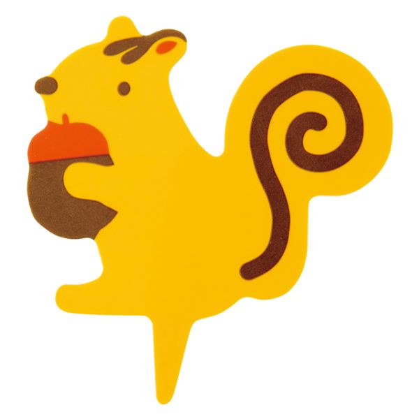 スウィーツ用品 リスケーキピック(100枚) ヘッズ画像