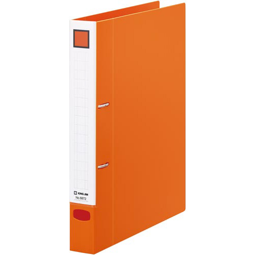 レバーリングファイル　Ｄ型　橙とじ厚２５ｍｍ１０冊画像