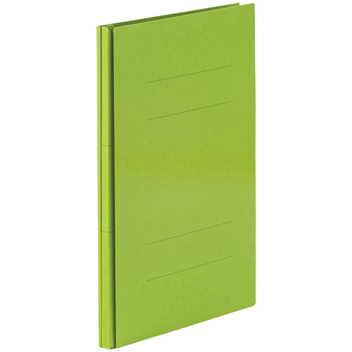 背幅伸縮ﾌﾗｯﾄﾌｧｲﾙ(PPﾗﾐ表紙) A4ﾀﾃ 1000枚収容 背幅18-118mm ｸﾞﾘｰﾝ 1冊画像