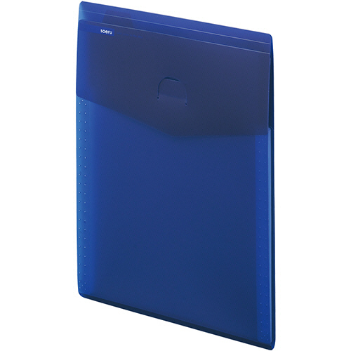 soeru ｽﾘﾑﾄﾞｷｭﾒﾝﾄﾌｧｲﾙ(ﾀﾃ型) A4 5ﾎﾟｹｯﾄ ｲﾝﾃﾞｨｺﾞﾌﾞﾙｰ 1冊画像