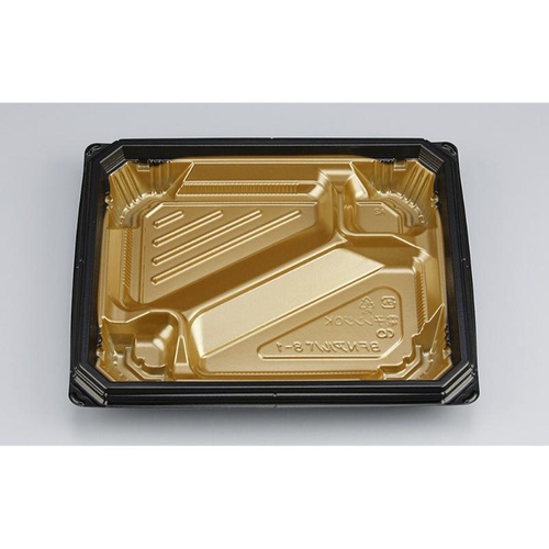 シーピー化成 弁当容器 BFNアルバ8-1 本漆GB 本体画像