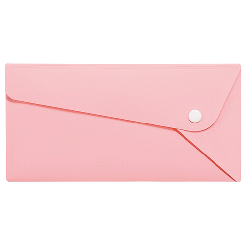 PPｶﾗｰﾎﾙﾀﾞｰ PELTO(ﾍﾟﾙﾄ) A4三つ折りｻｲｽﾞ ﾍﾟｰﾙﾋﾟﾝｸ 1枚画像