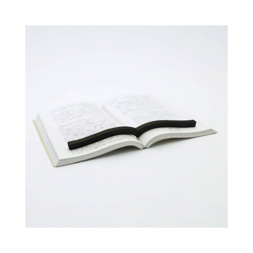 本に寄り添う文鎮・鉄製・ブラック画像