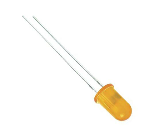 可視光LED 黄 588 nm 5 mm （T-1 3/4） Solid State Lamp シリーズ 1袋（5個入）画像
