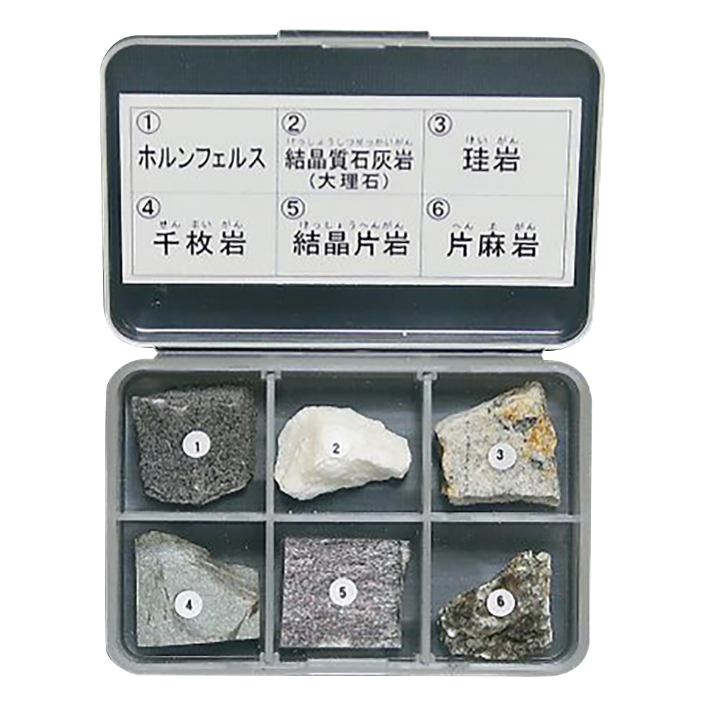 岩石標本（岩石標本変成岩6種）画像