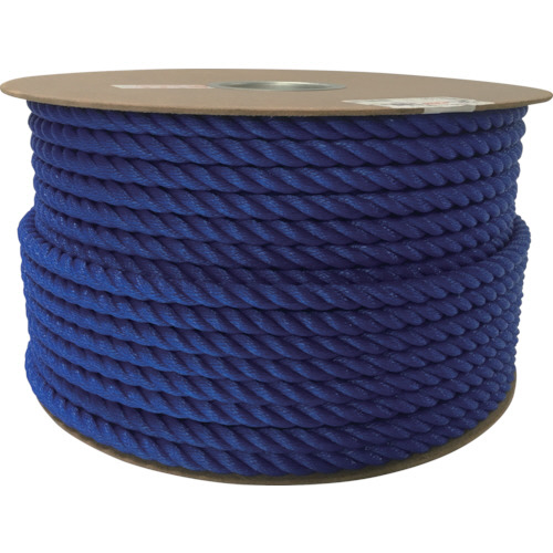 ﾎﾟﾘｴﾁﾚﾝﾛｰﾌﾟﾄﾞﾗﾑ巻 12mm×100m ﾌﾞﾙｰ 1巻画像