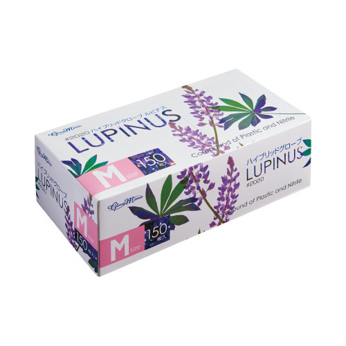 ハイブリッドグローブ　ルピナス　粉無　１５０枚　Ｍ画像