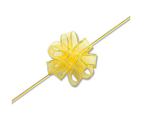 HEIKO ワンタッチフラワーリボン 17mm幅×20m巻 黄色画像