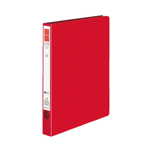 リングファイル＜ＥＲ＞Ｒ－ＰＰ表紙Ｂ５縦２穴　赤画像