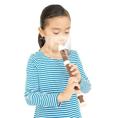 プラスチックマスク クリアシートマスク10枚組 アーテック 10枚が均一に並べられた状態で、透明感のある素材が際立つ