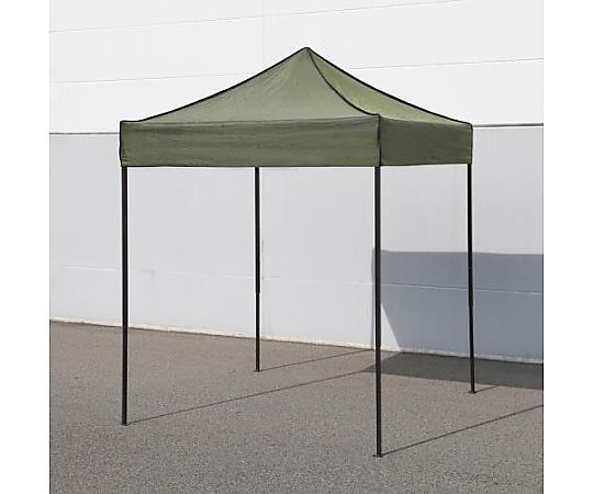 2.0x 2.0m 四脚テント(OD色/張ロープ冠付)