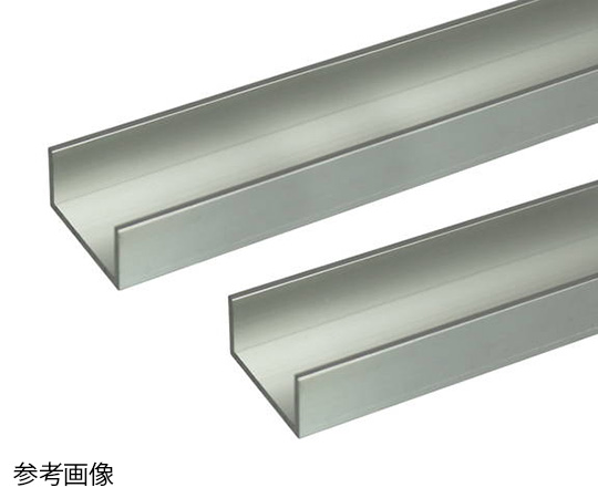 アルミチャンネル 2m 1.0×22×13mm シルバー 2本組画像