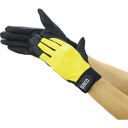 PU手袋厚手 ｲｴﾛｰ L 1双画像