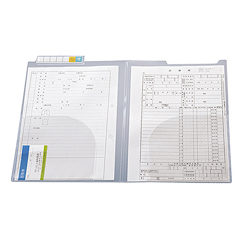 ｶﾙﾃﾌｫﾙﾀﾞｰ ﾀﾞﾌﾞﾙﾎﾟｹｯﾄ A4ﾖｺ 見出し紙付 1箱(200枚)画像